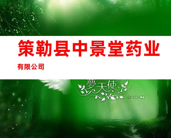 策勒县中景堂药业有限公司